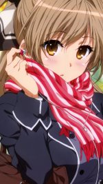 Cute Anime Schoolgirl Shy Head Face