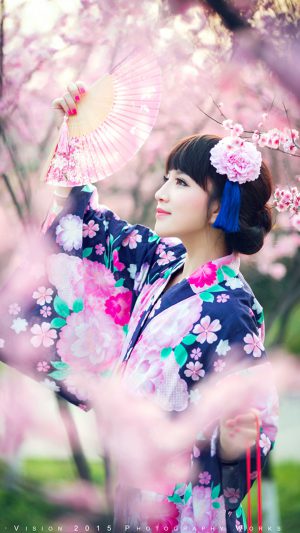 Cherry Blossoms Girl