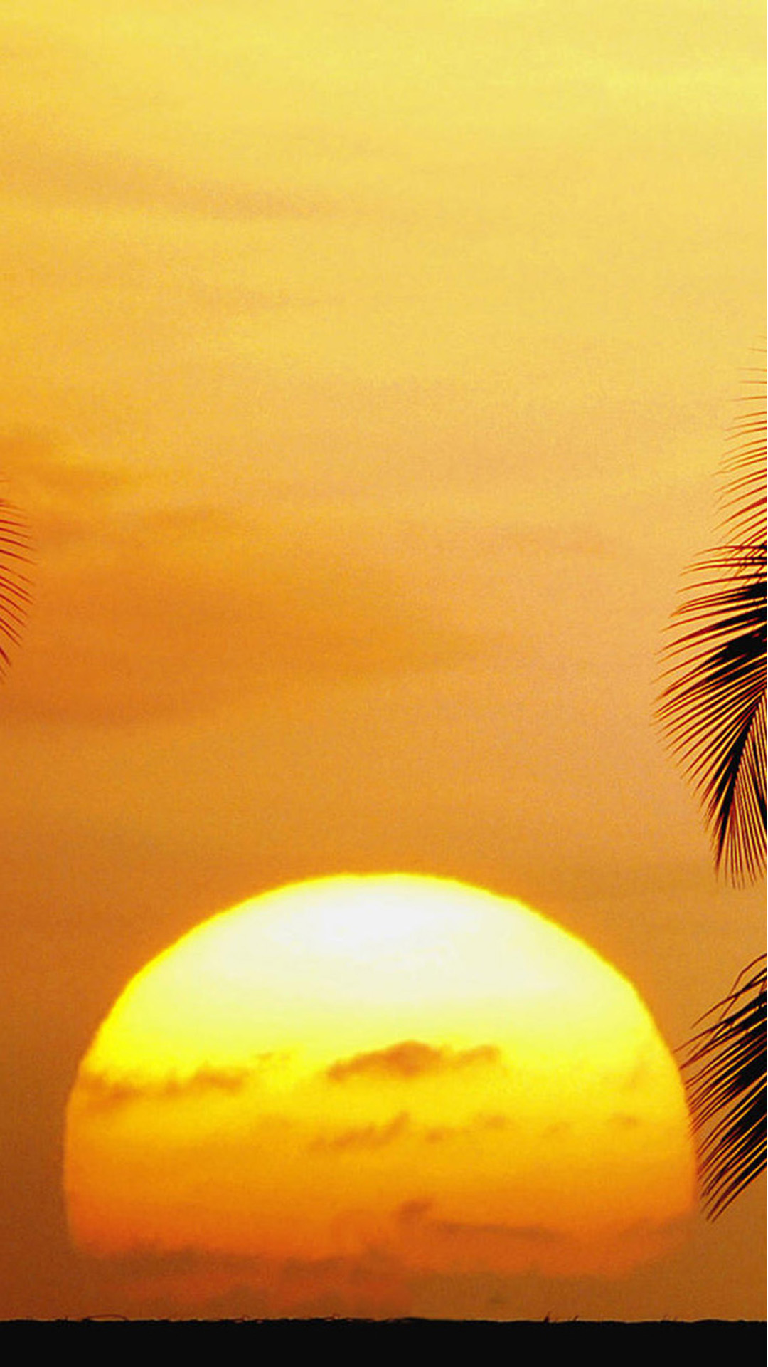 Sunset at Old Airport Beach Park. Kailua-Kona. Hawaii. USA.
