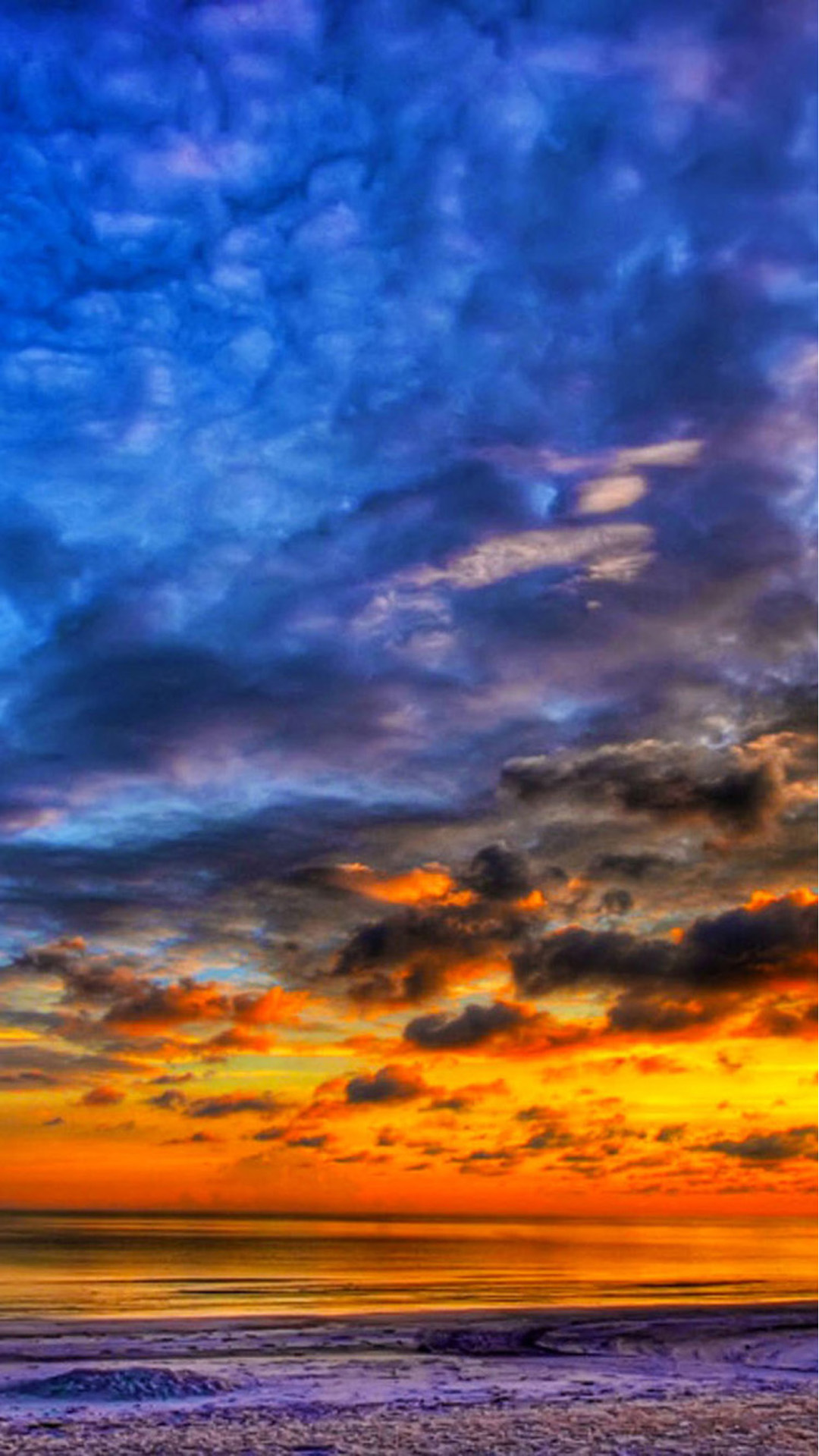 Sunset Beach Clouds