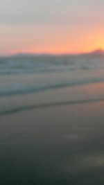 Blurry Beach Sunset