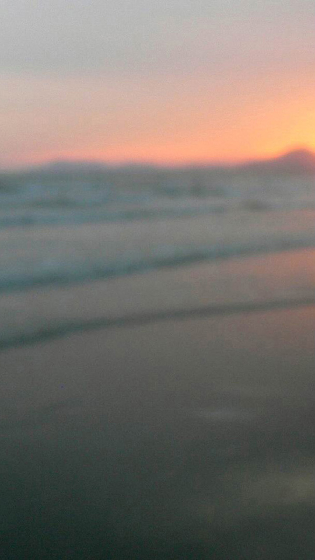 Blurry Beach Sunset