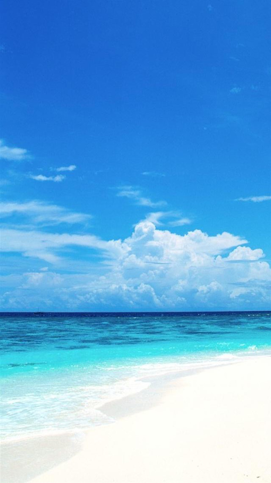 Blue Sea And White Beach Wallpapers For Iphone