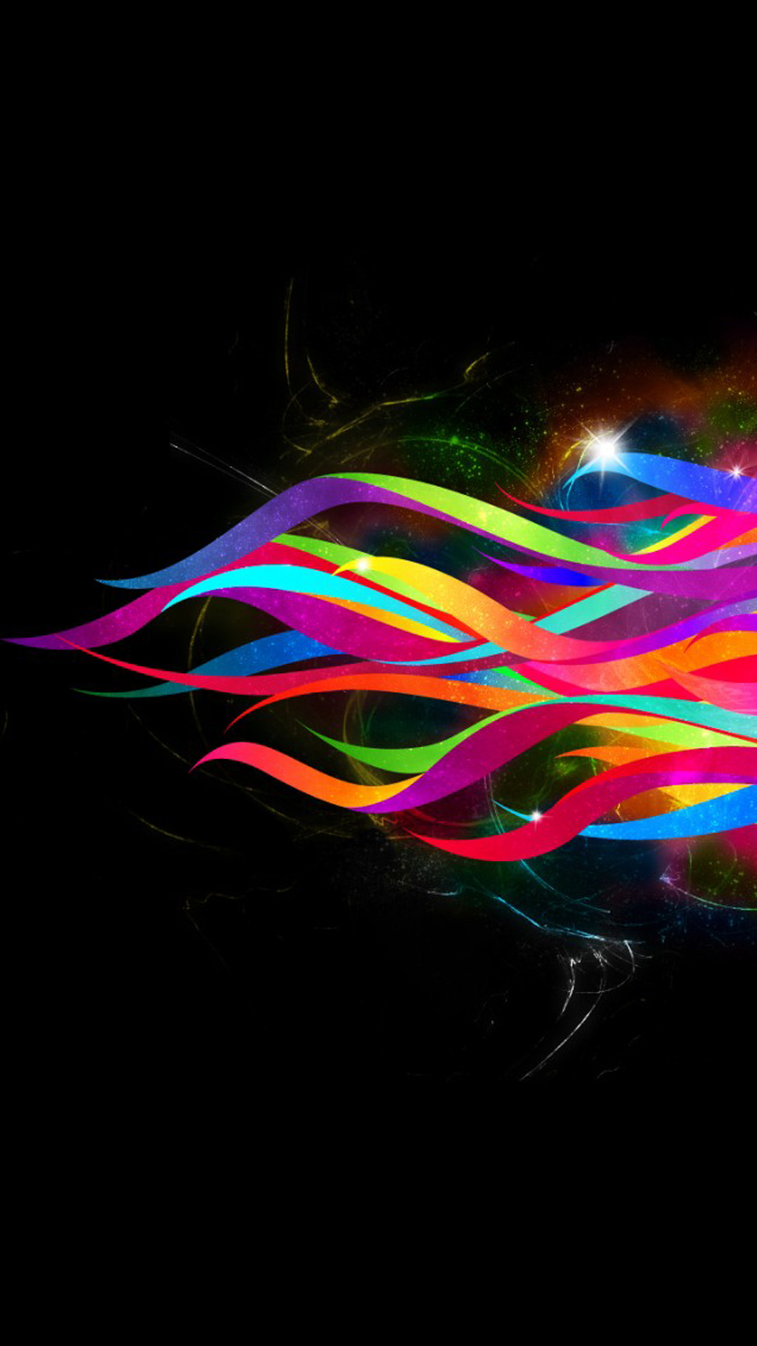 Colorful abstract lines