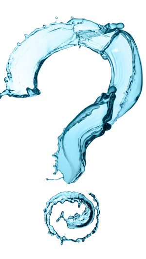 Creative Water question mark