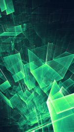 Abstract Blue Green Cube Pattern