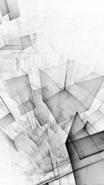 Abstract Bw White Cube Pattern
