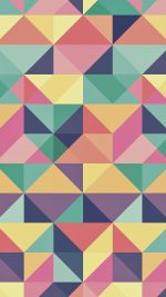 Abstract Polygon Art Pattern Rainbow