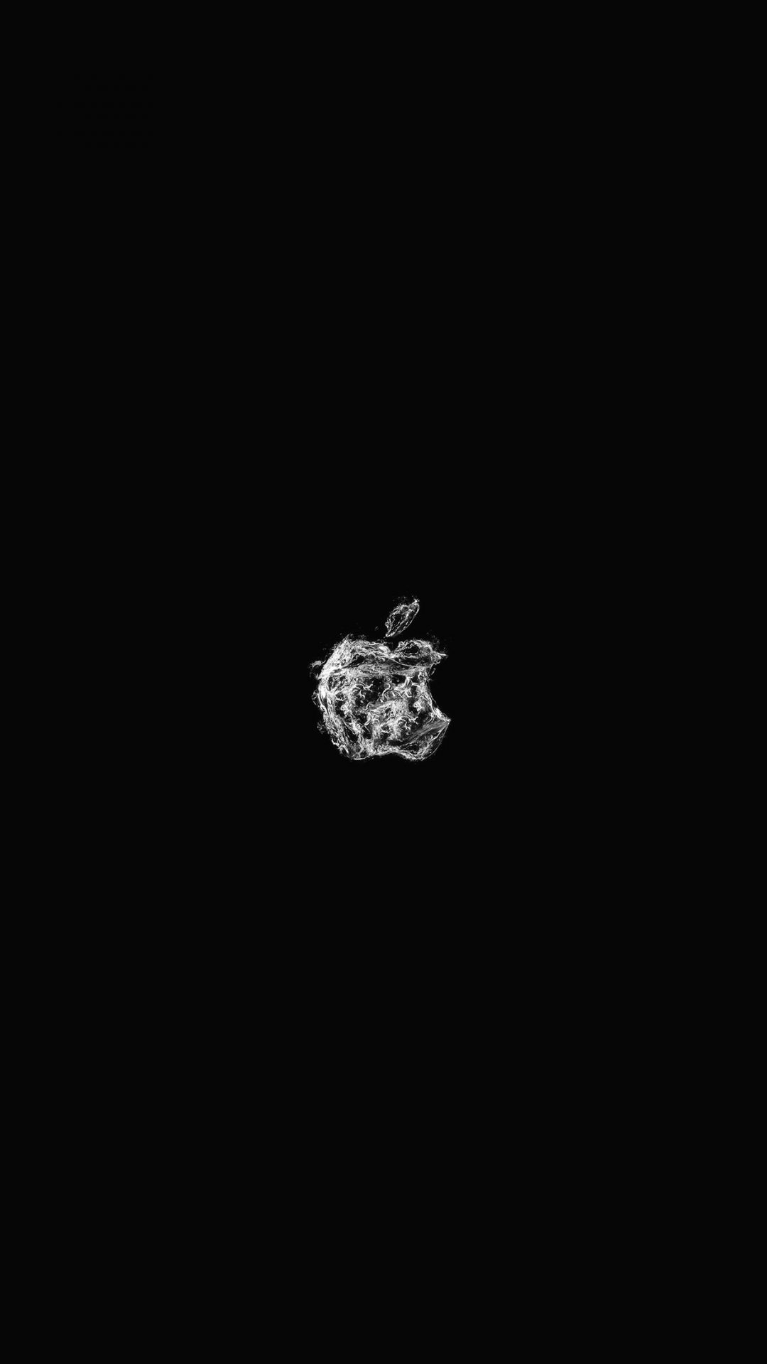 Apple Logo Water Dark Bw Art Illustration