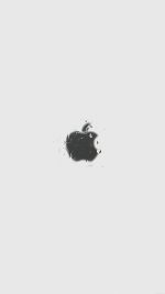 Apple Logo White Simple Minimal