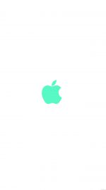 Apple Simple Logo Color Green Minimal