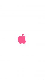 Apple Simple Logo Color Red Minimal
