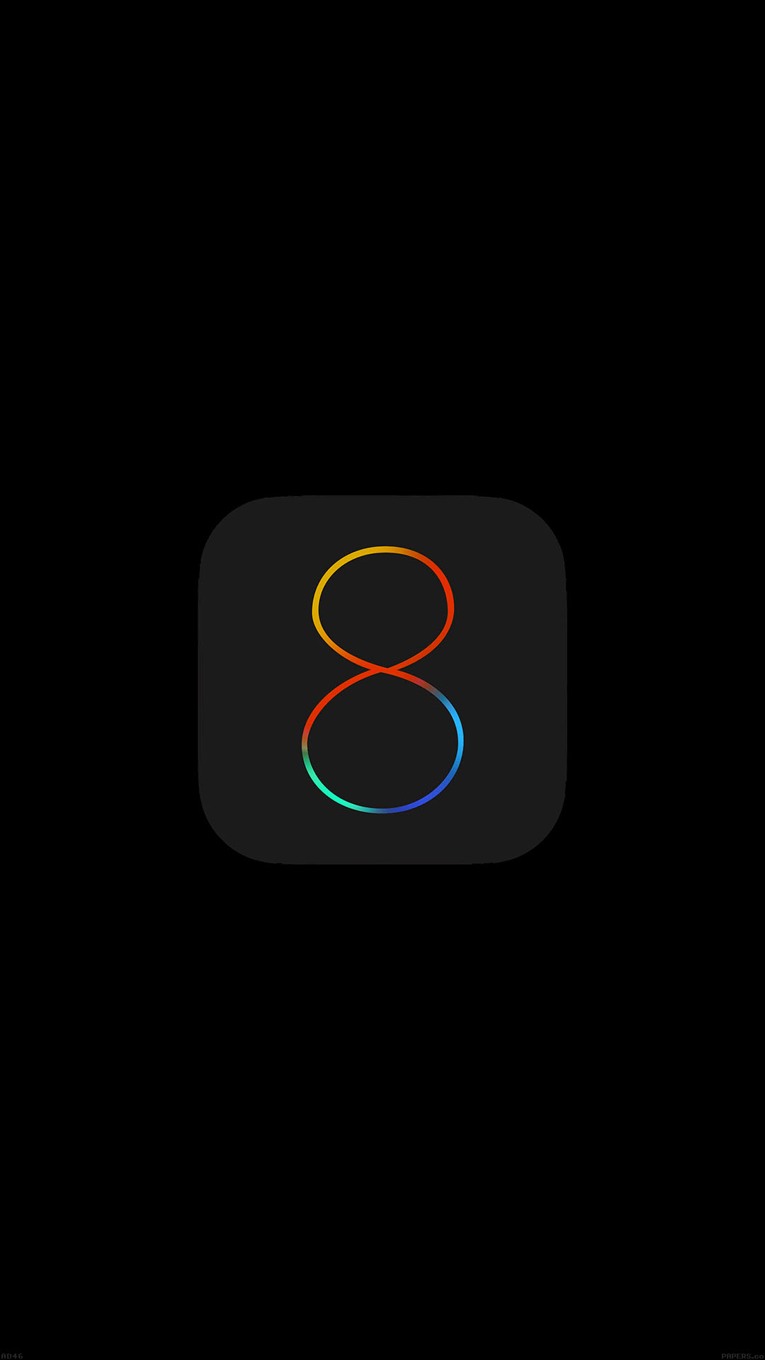 Apple IOS8 Dark Logo