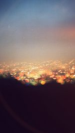 Bokeh Night City View Lights Flare