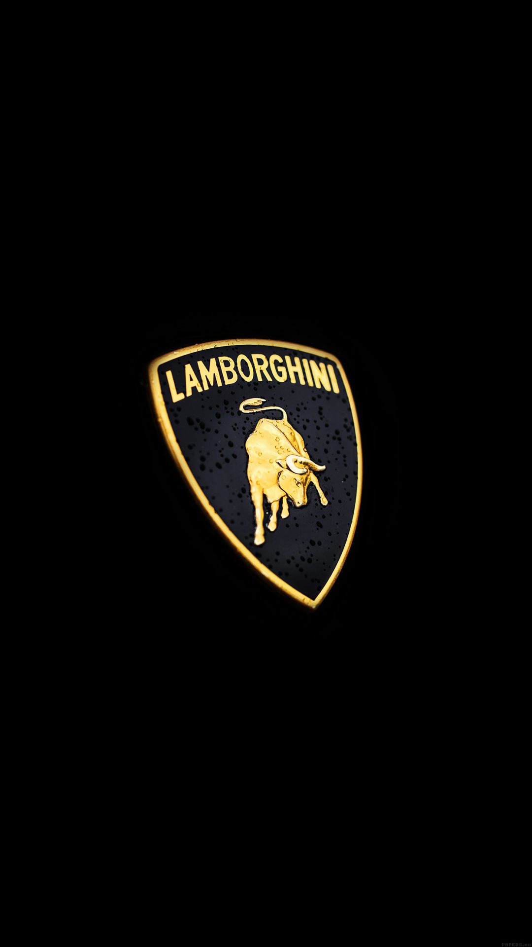 Car Lamborghini Logo Art Minimal Dark