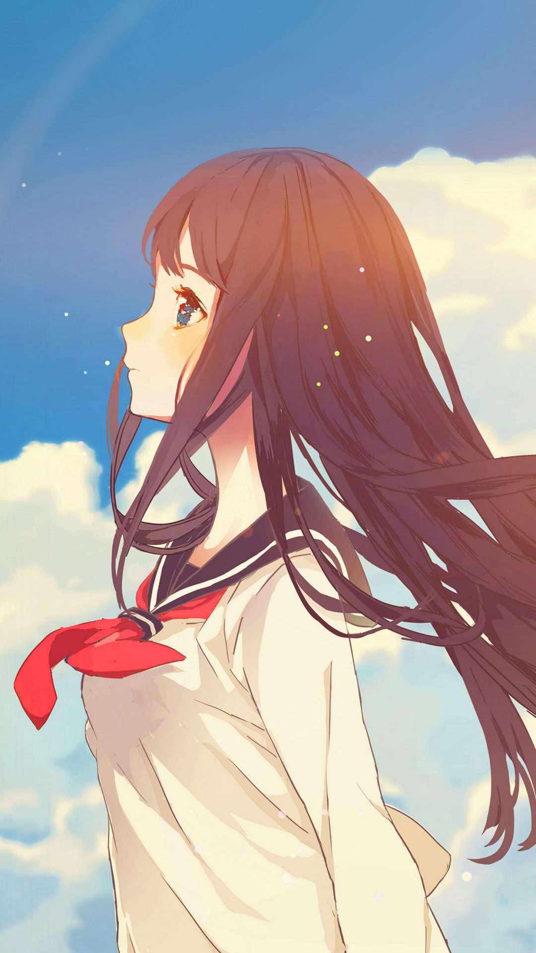 Cute Girl Illustration Anime Sky Flare
