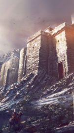 Game Illustration Castle Snow Winter Flare