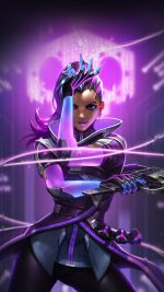 Liang Xing Overwatch Sombra Purple Game Hero Illustration Art