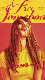 Luna Album Cover Kpop Art Red Yellow Girl