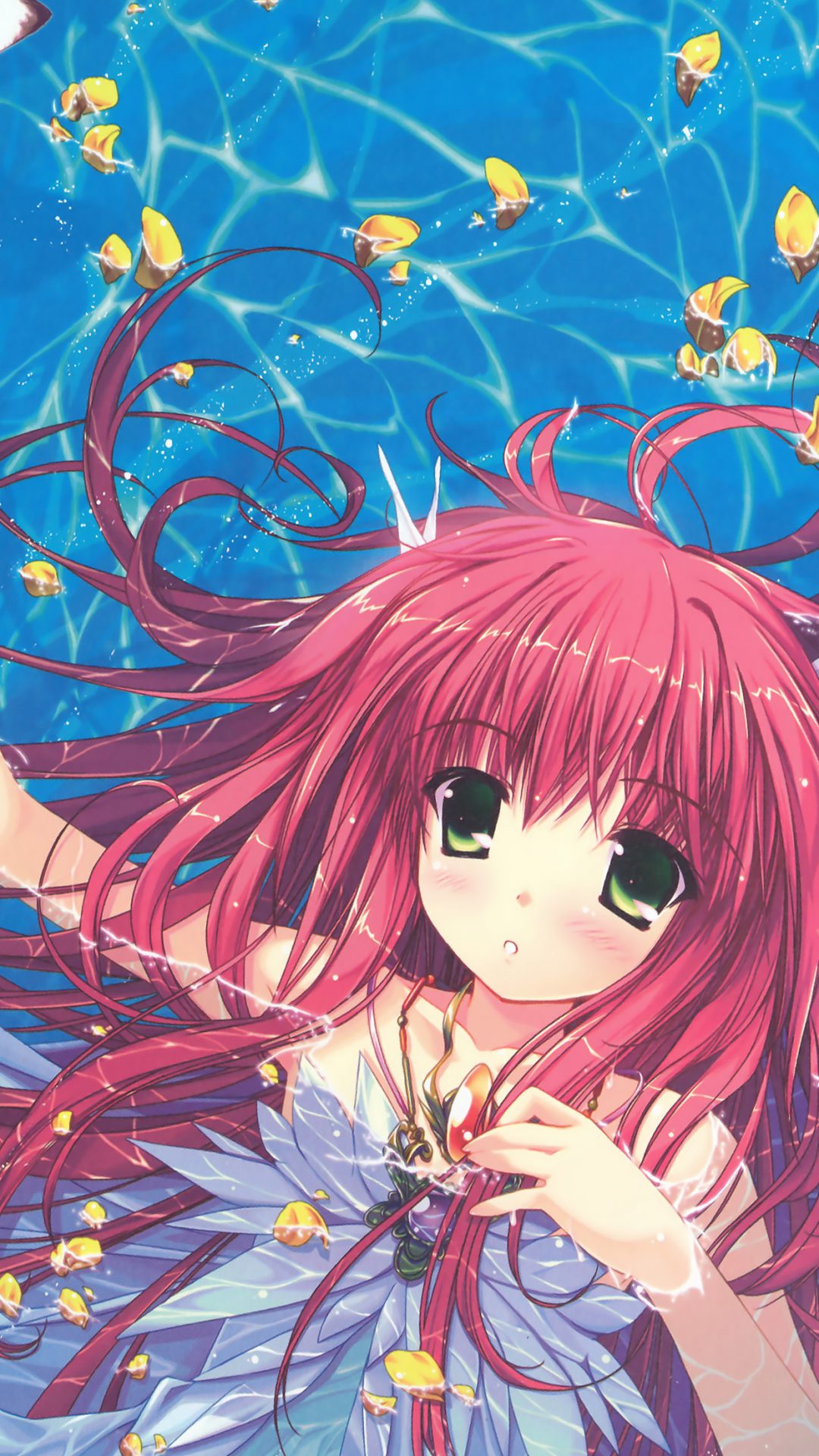 Water Anime Swimming Girl Art - Wallpapers for iPhone