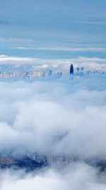 City In Fog Cloud Nature Sky