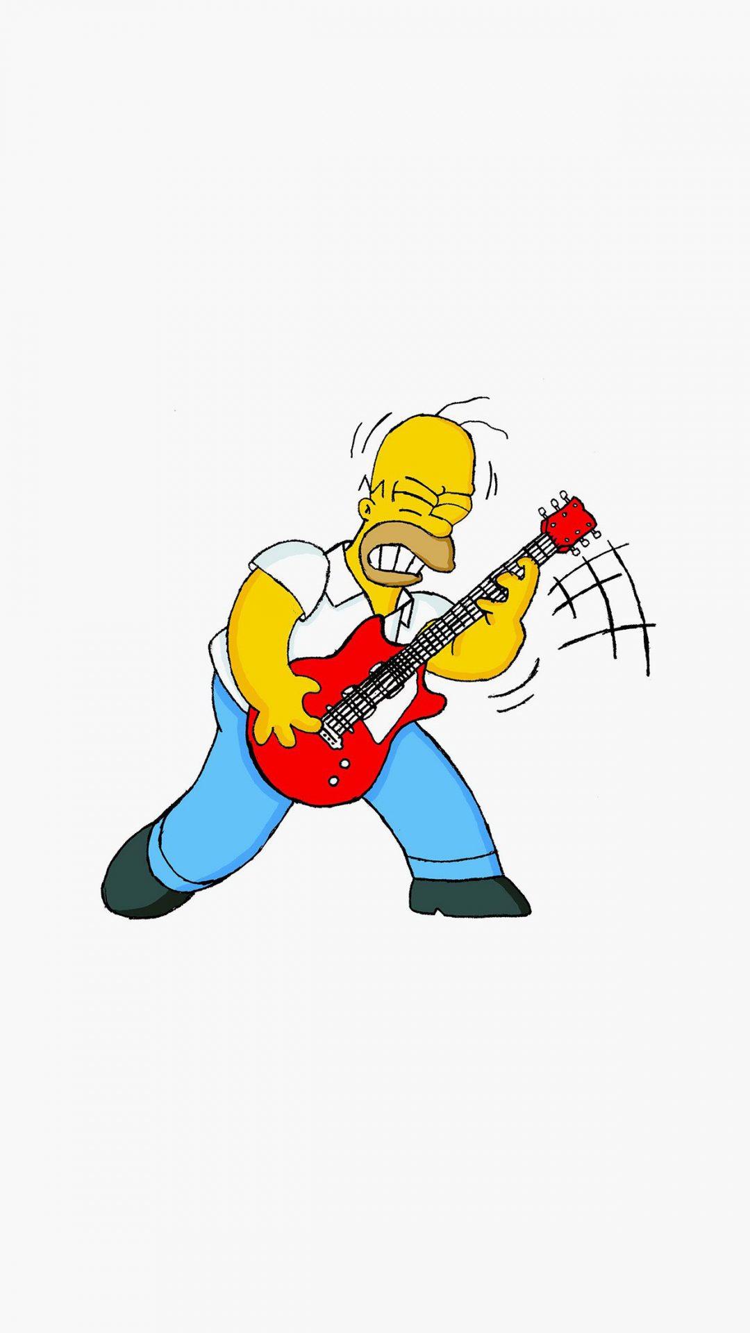 Homer Simpson Music White Illustration Art