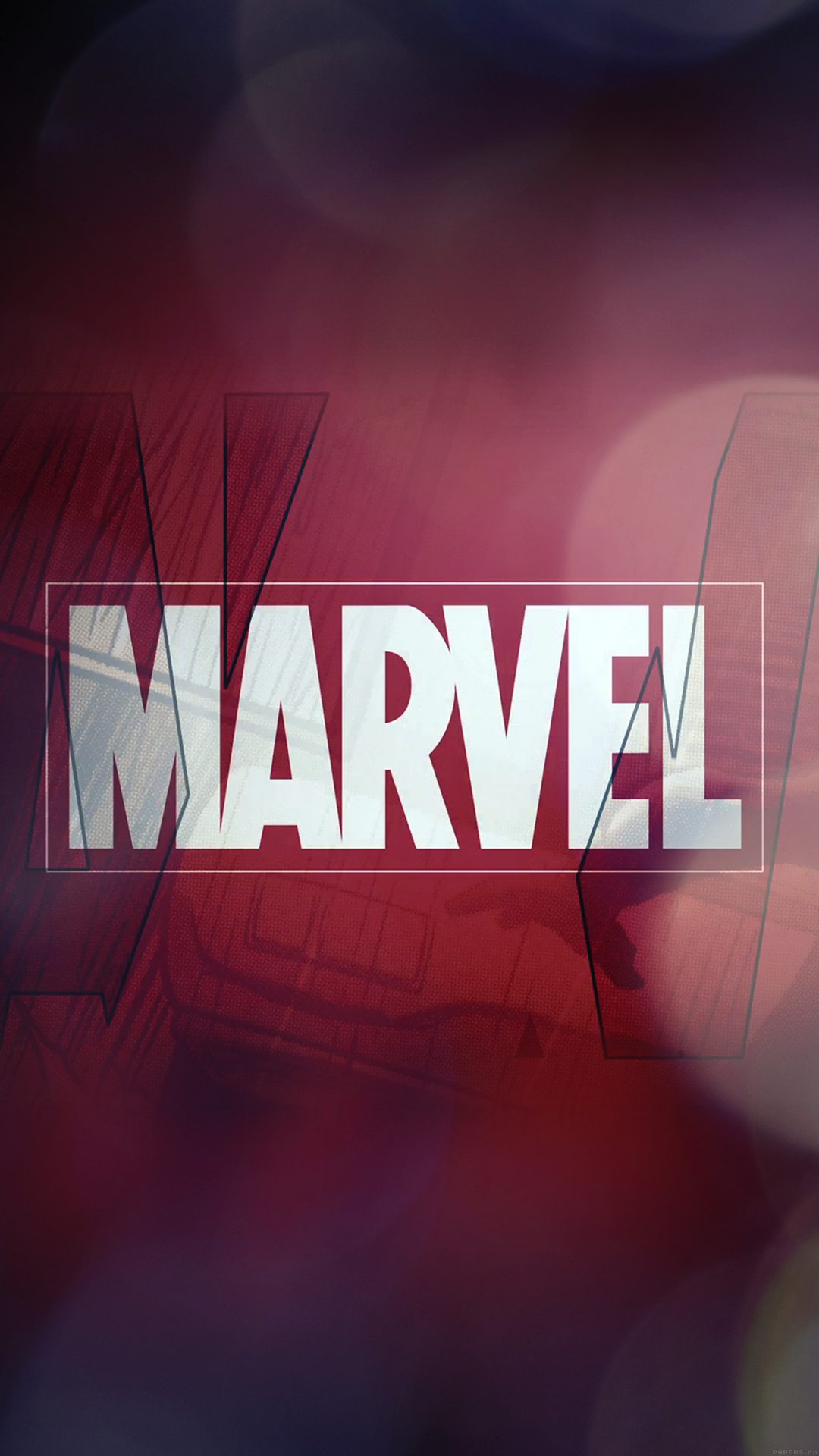 Marvel Logo Film Art Illust Minimal Bokeh