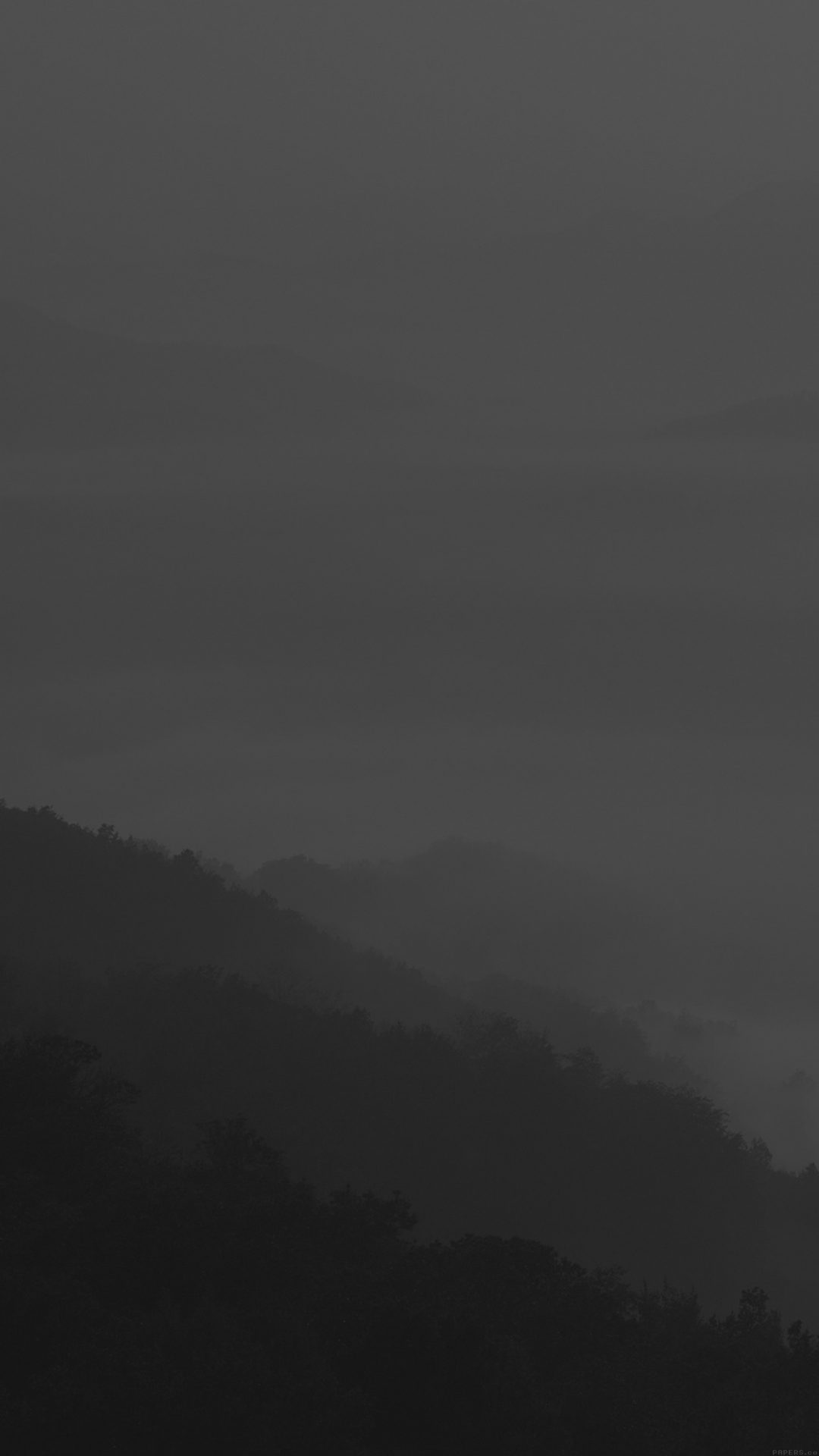 Mountain Fog Dark Nature