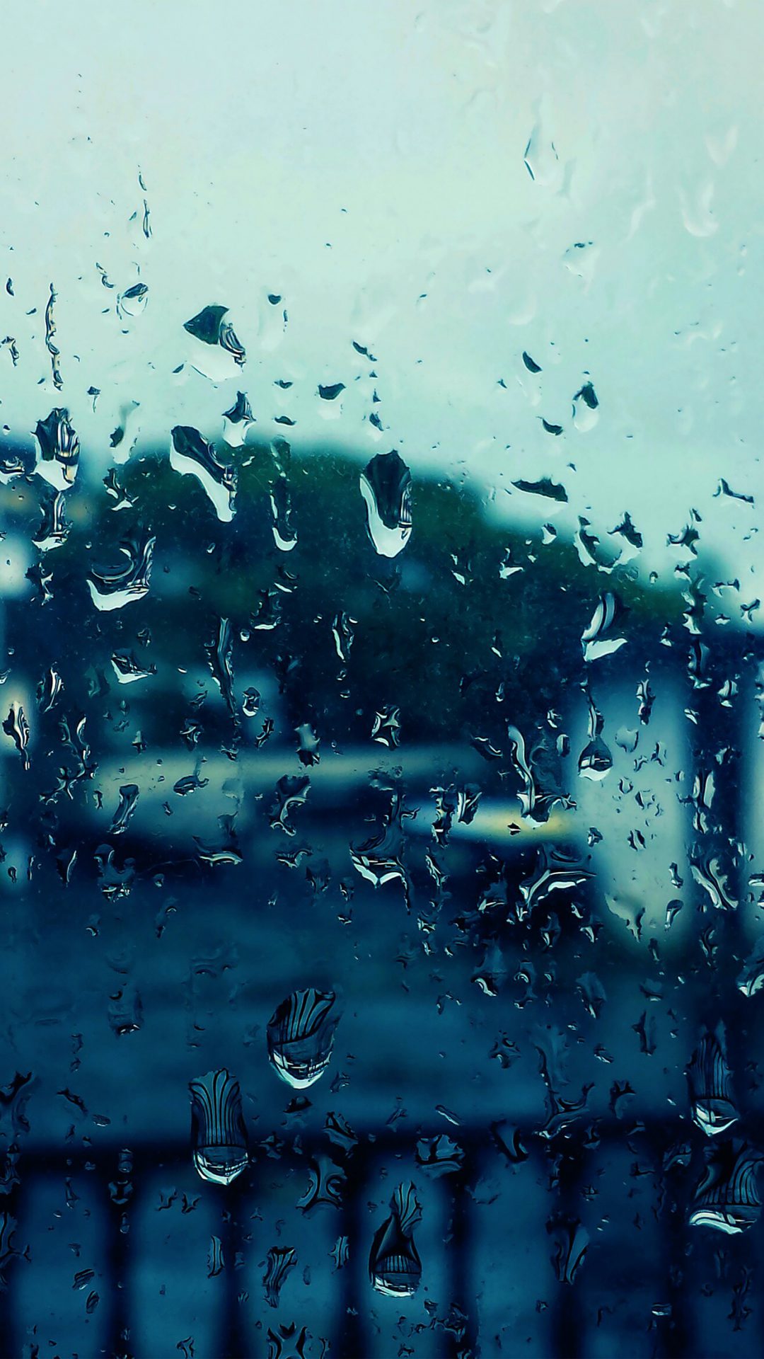 Rain Bokeh Window Drops Nature
