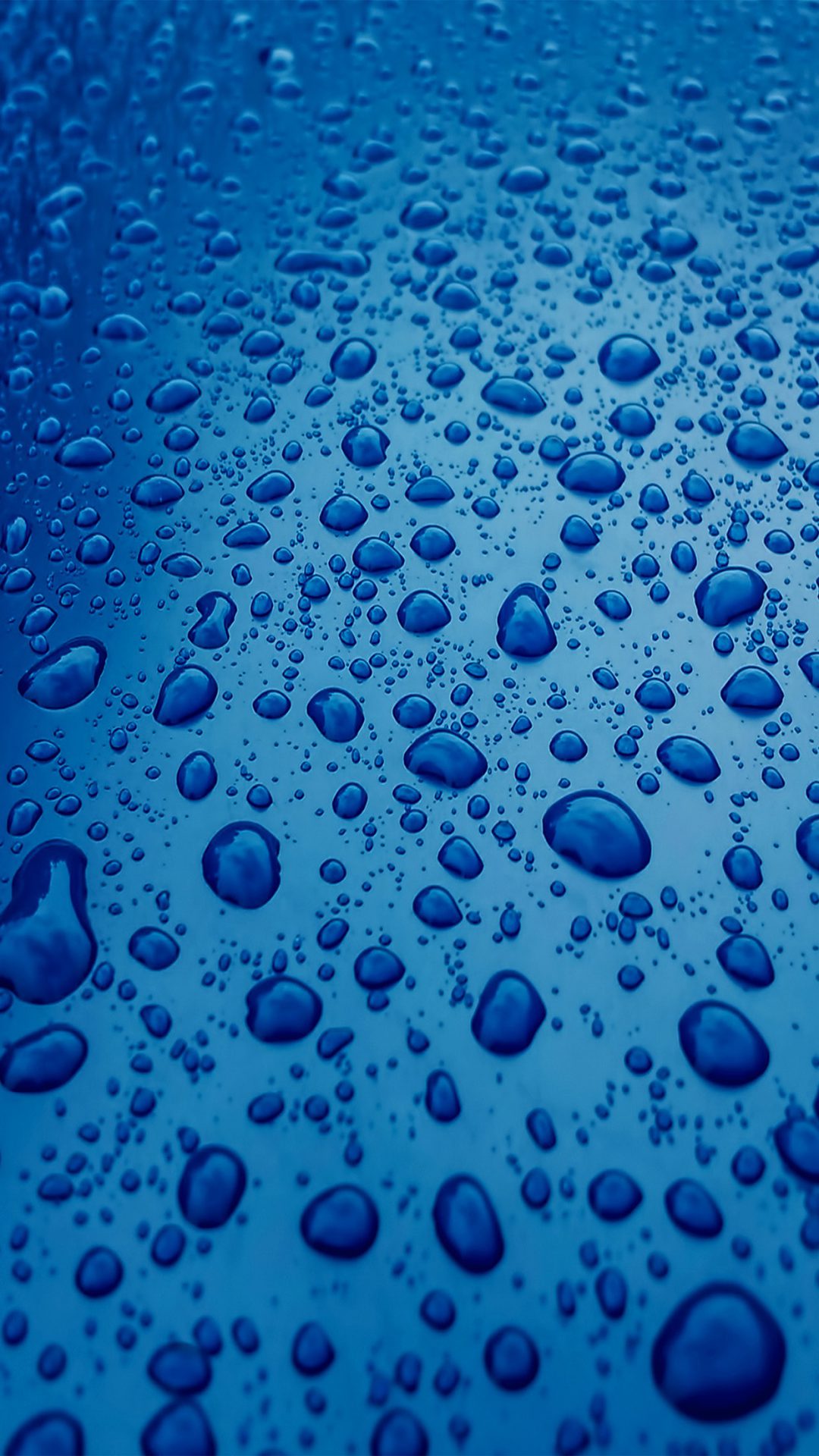 Rain Drop Nature Blue Sad Pattern