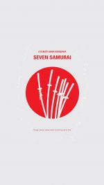 Seven Samurai Film Minimal Art Illustration