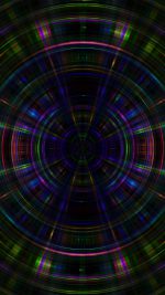 Psychic Color Circle Abstract Dark Rainbow Pattern