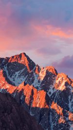 4k Sierra Apple Wallpaper Art Mountain Sunset
