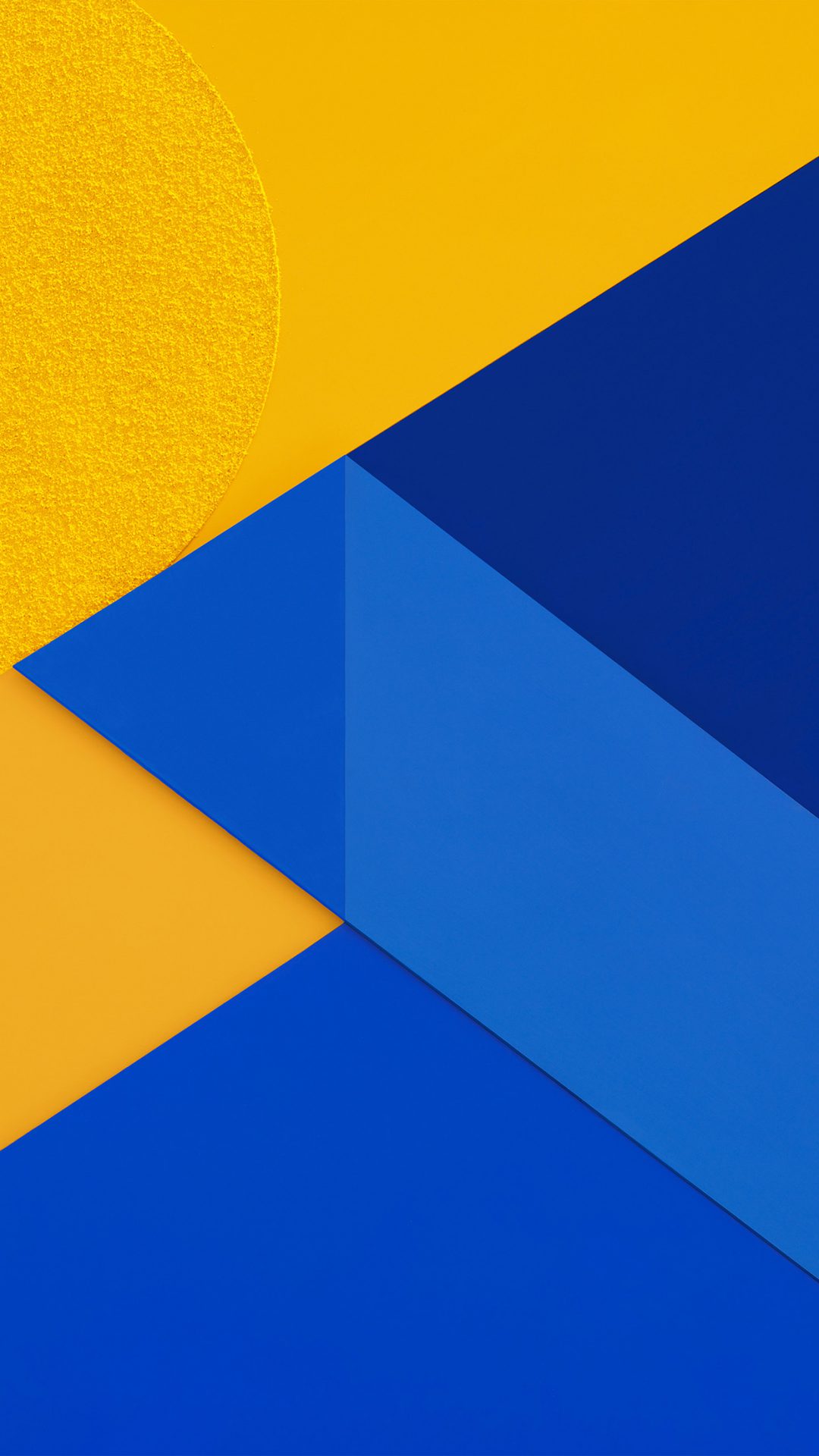 Android Marshmallow New Blue Yellow Pattern
