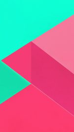 Android Marshmallow New Green Pink Pattern