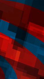 Art Red Blue Block Angle Abstract Pattern