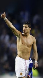 Cristiano Ronaldo Thumbs Up Soccer Hot Body