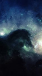 Illuminating Space Blue Star Galaxy Art