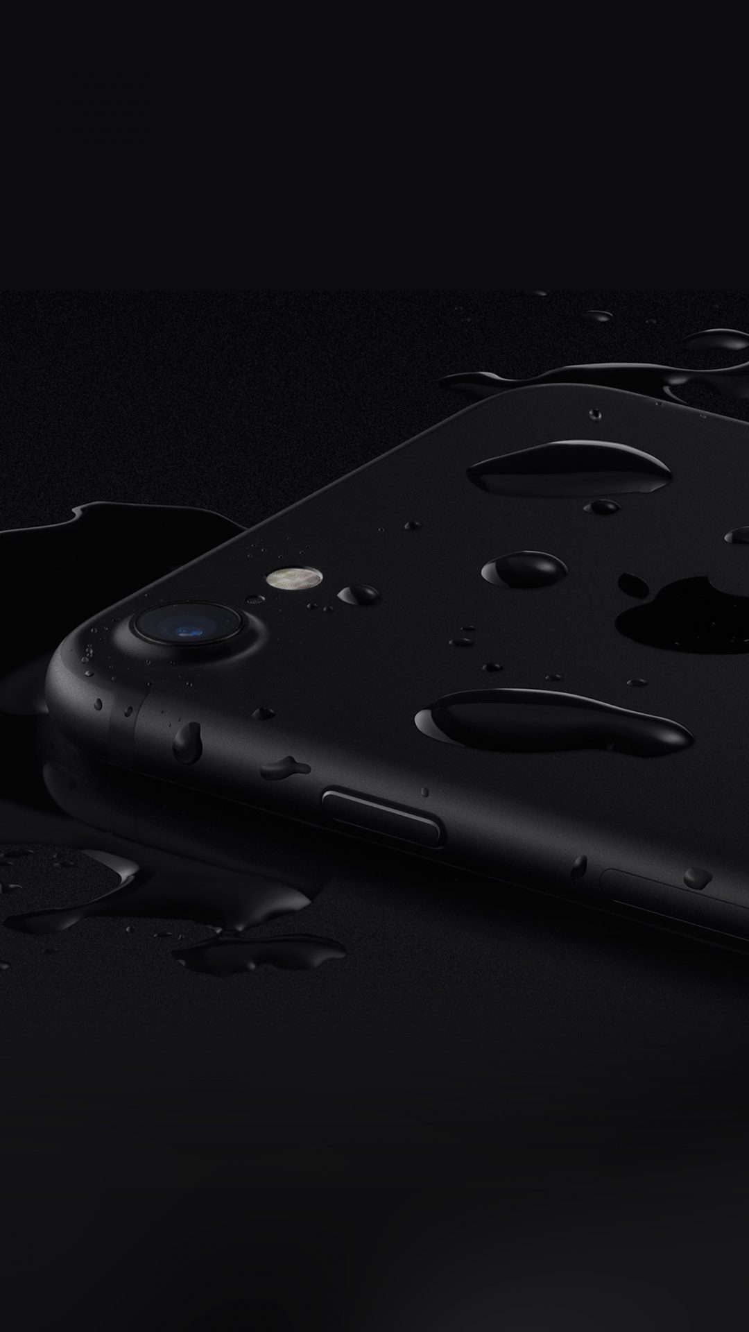 Iphone7 Black Water Resistant Apple Art Illustration