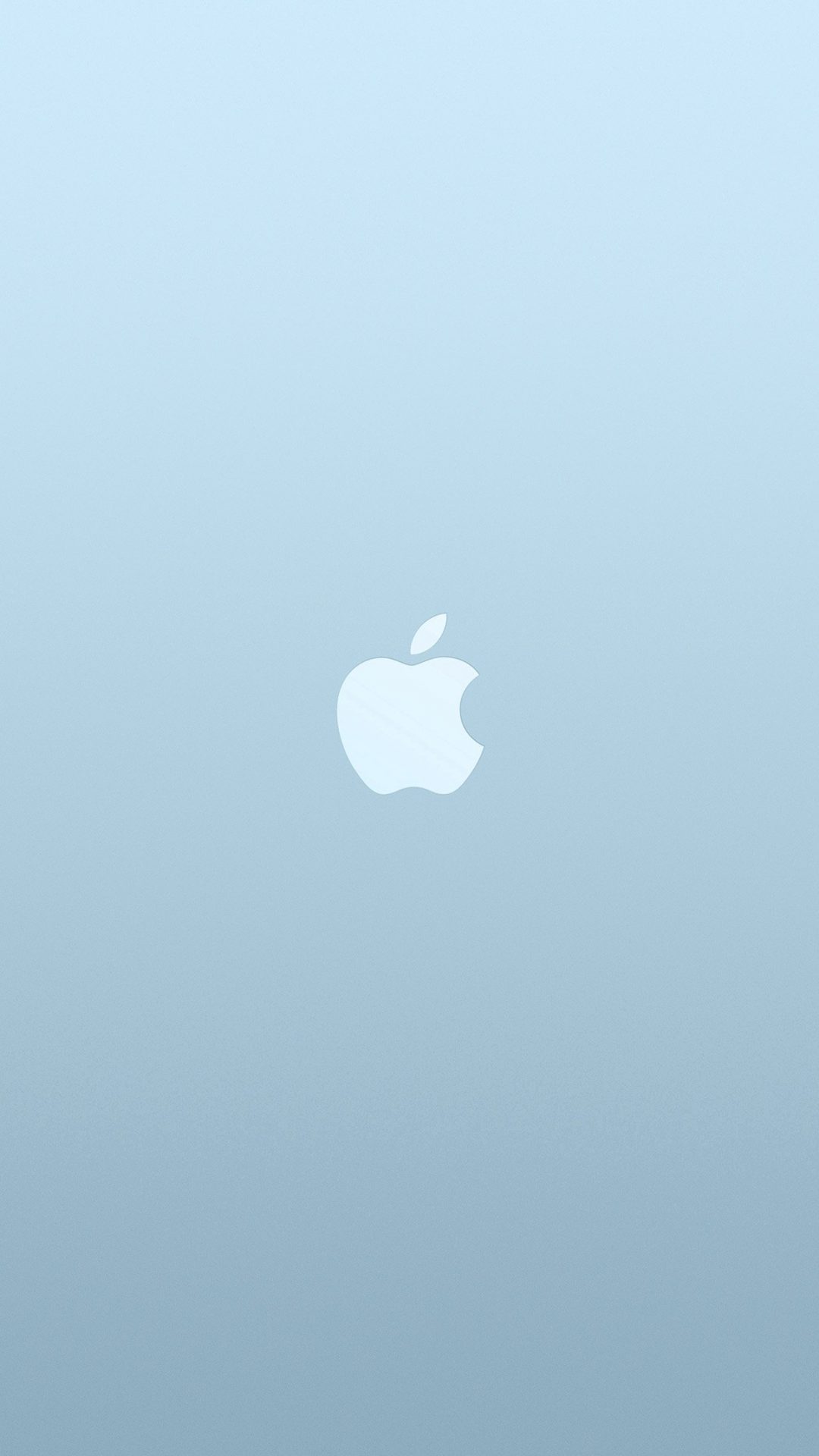 Logo Apple Blue White Minimal Illustration Art