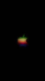 Logo Apple Rainbow Pixel Art Illustration