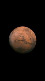 Mars Red Dark Minimal Art Space Planet