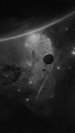 Planets Space Abstract Dark Art