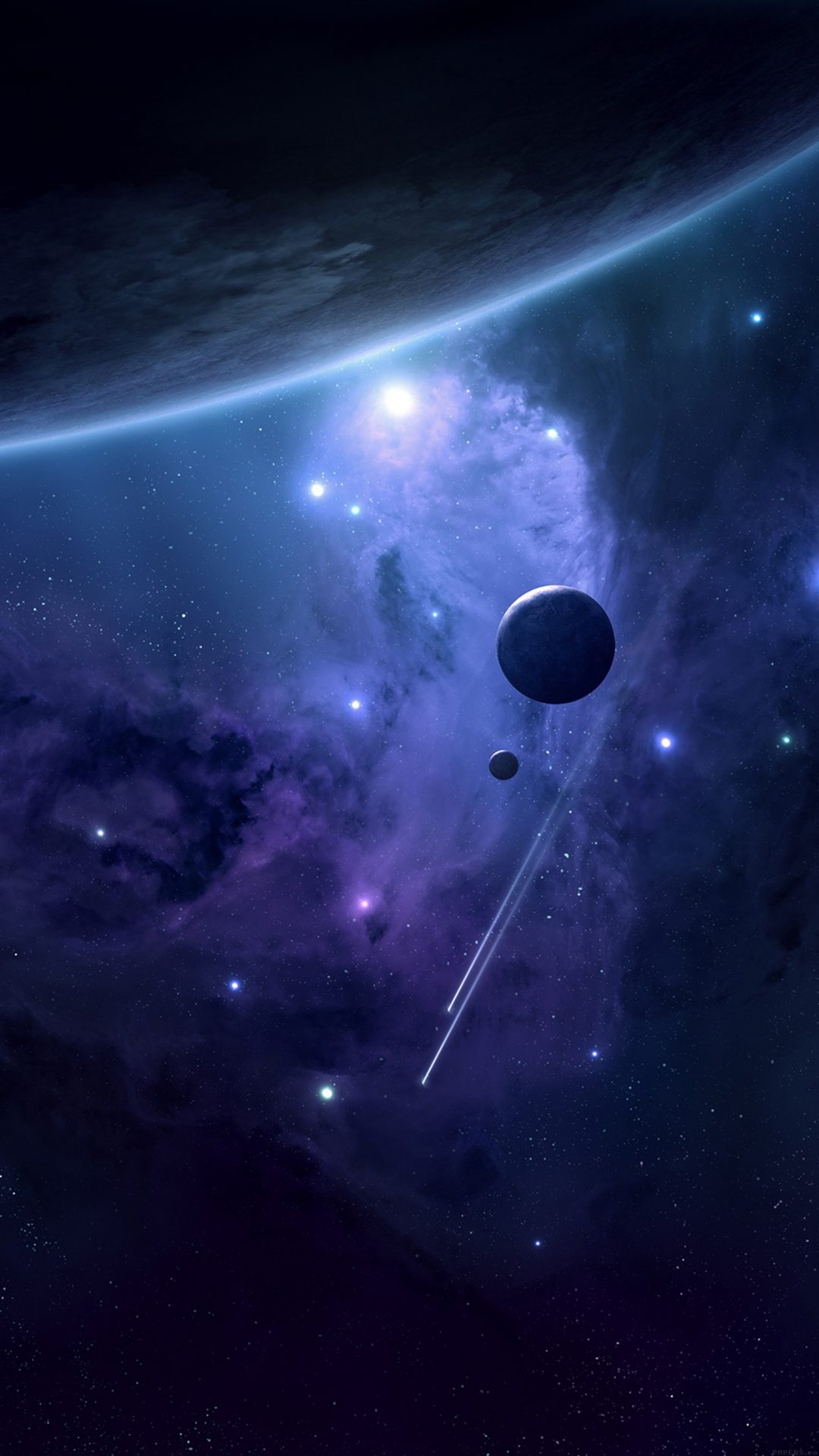 Planets Space Blue Art