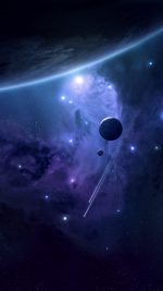 Planets Space Blue Art