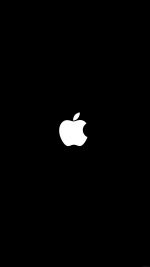 Simple Apple Logo Black Minimal