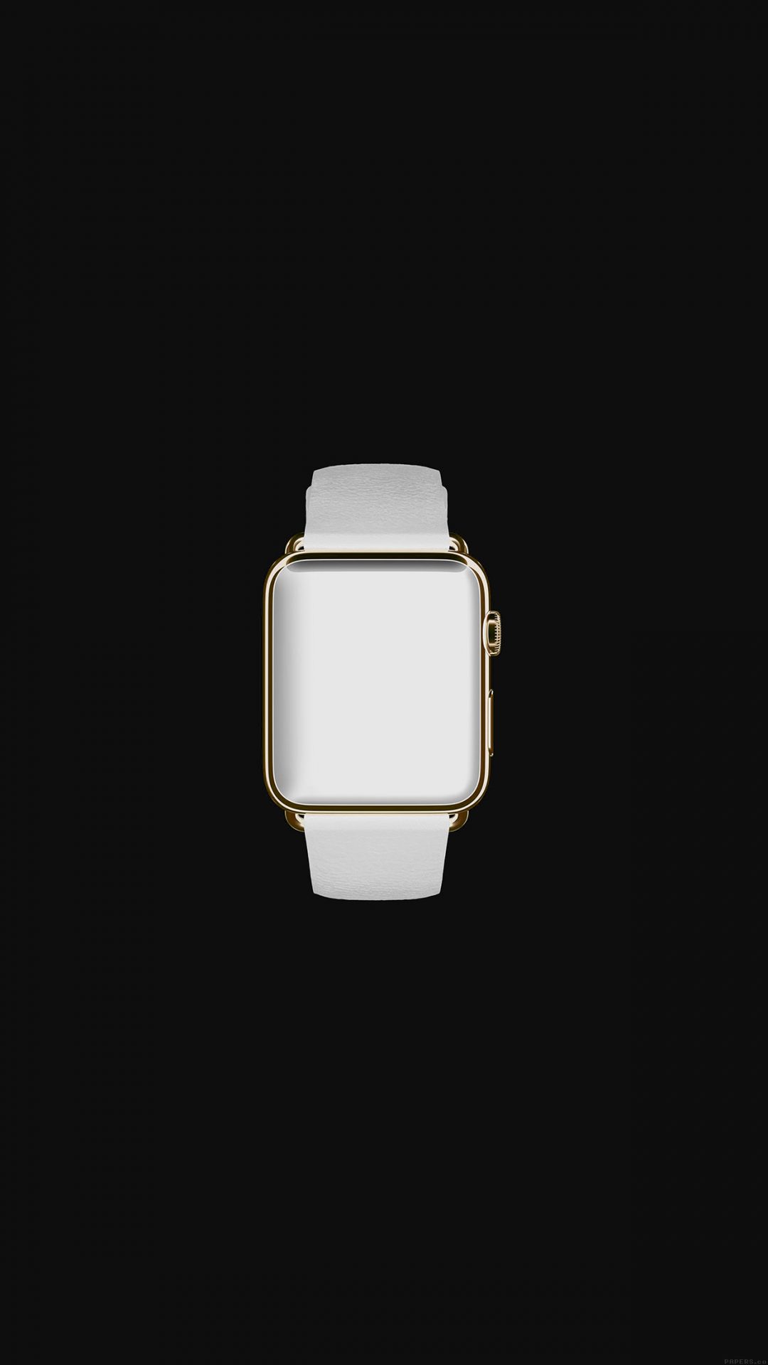 White Dark Apple Watch Simple Art